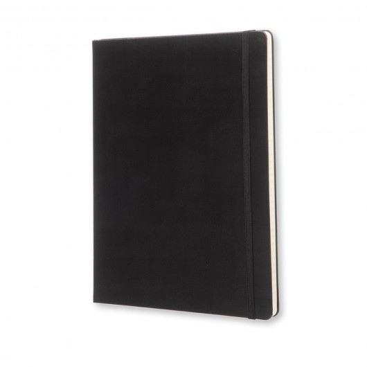 Moleskine X-Large Classic Hard Cover Notebook - Ruled Black